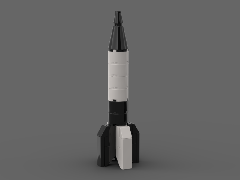 A4 / V-2 Rocket - 1:110 scale LEGO model