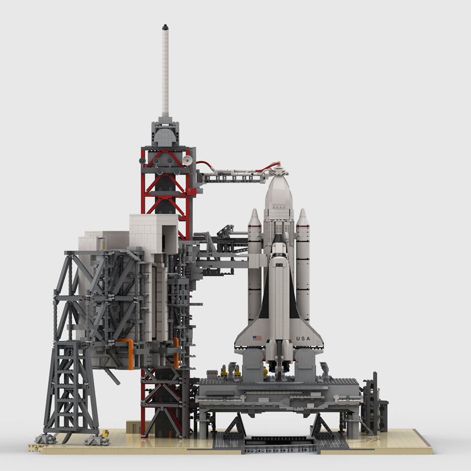 Serrated Shaded Dele MOC: Launch Complex 39 - Space Shuttle era, anno 1980 - 1:110 - Special LEGO  Themes - Eurobricks Forums