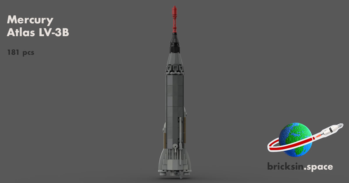 Mercury-Atlas LV-3B - 1:110 Scale LEGO Model