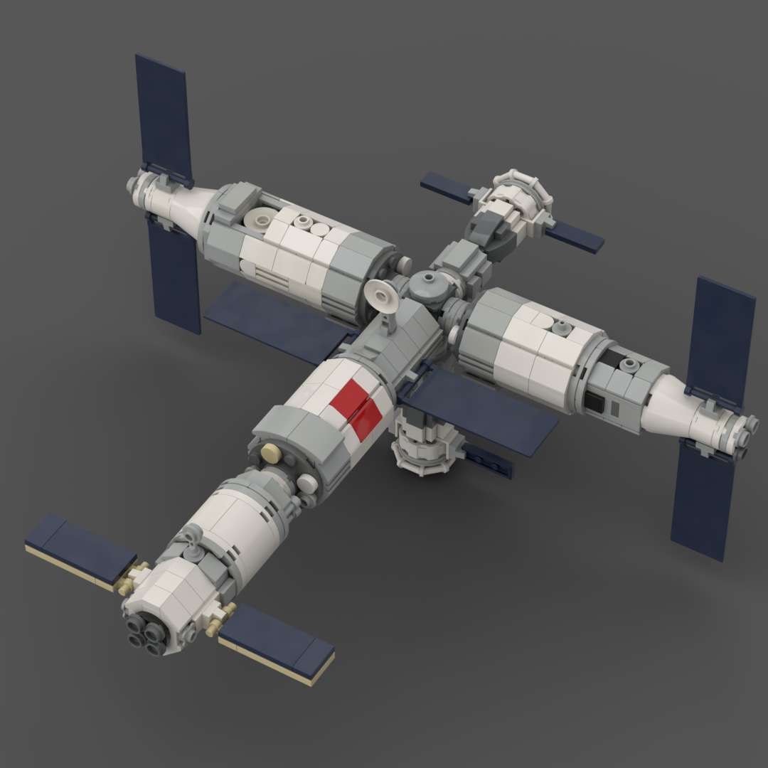 Tiangong Space Station 1 110 scale LEGO model