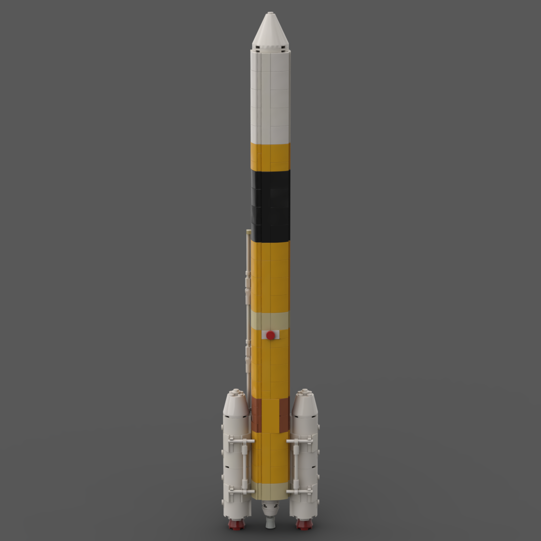 H-IIA 202 - 1:110 scale LEGO model